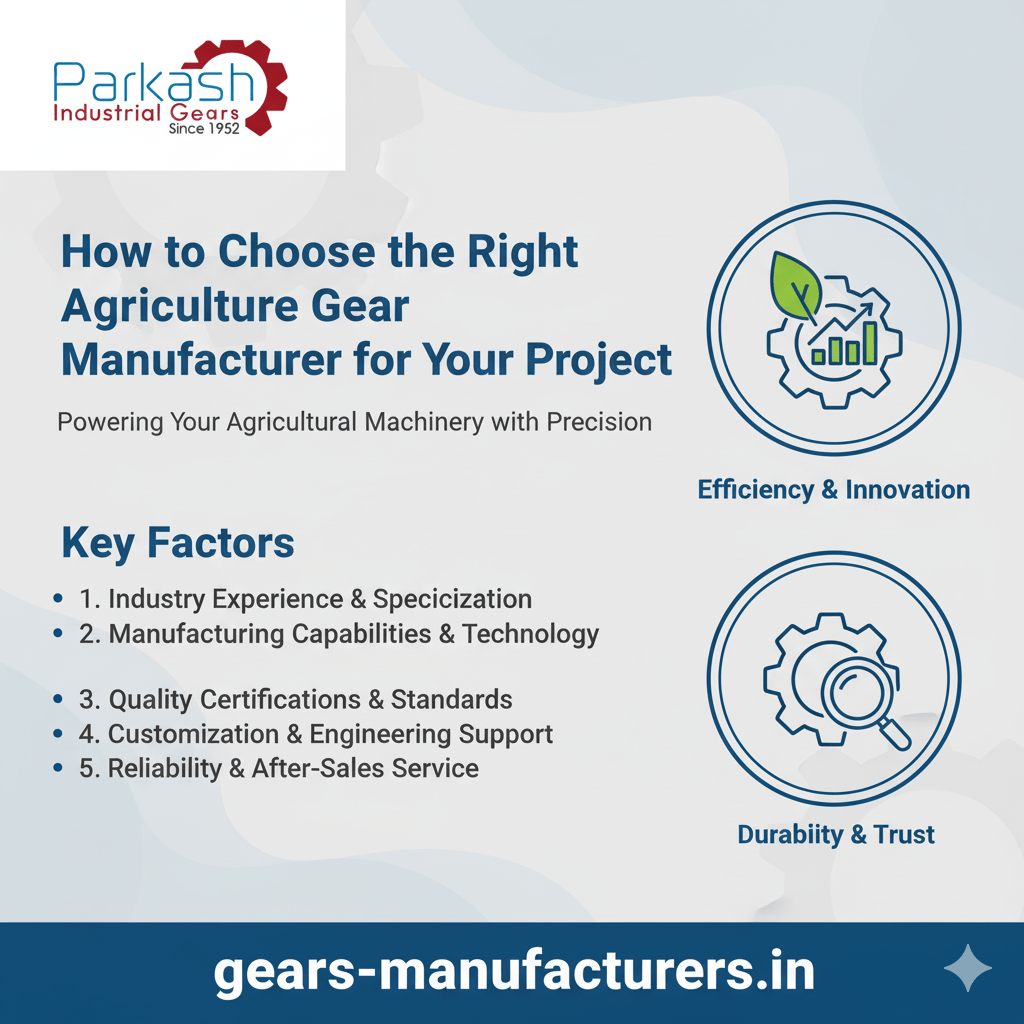 How to Choose the Right Agriculture Gear Manufacturer for Your Project